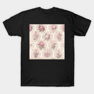 Pink Floral Pattern T-Shirt